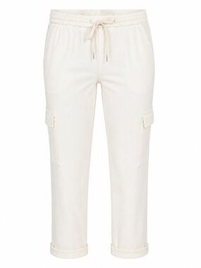 NWT Liverpool Rascal Crop Cargo Pants 14 Whipped Cream